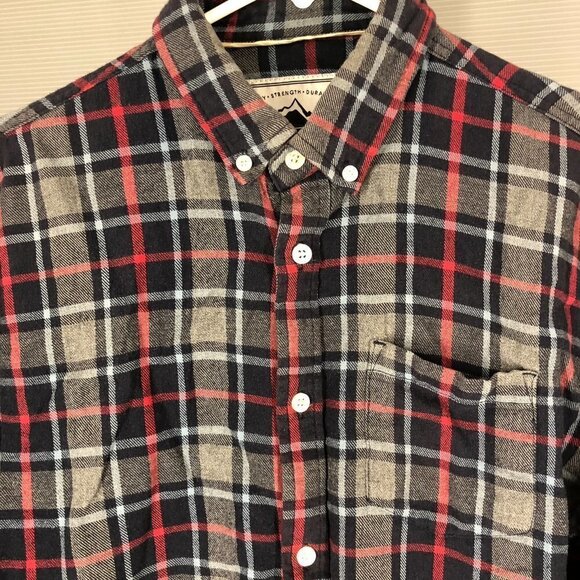 Penfield Crossfield Blue Red Grey Plaid Button Down Shirt Sz S - Picture 4 of 9
